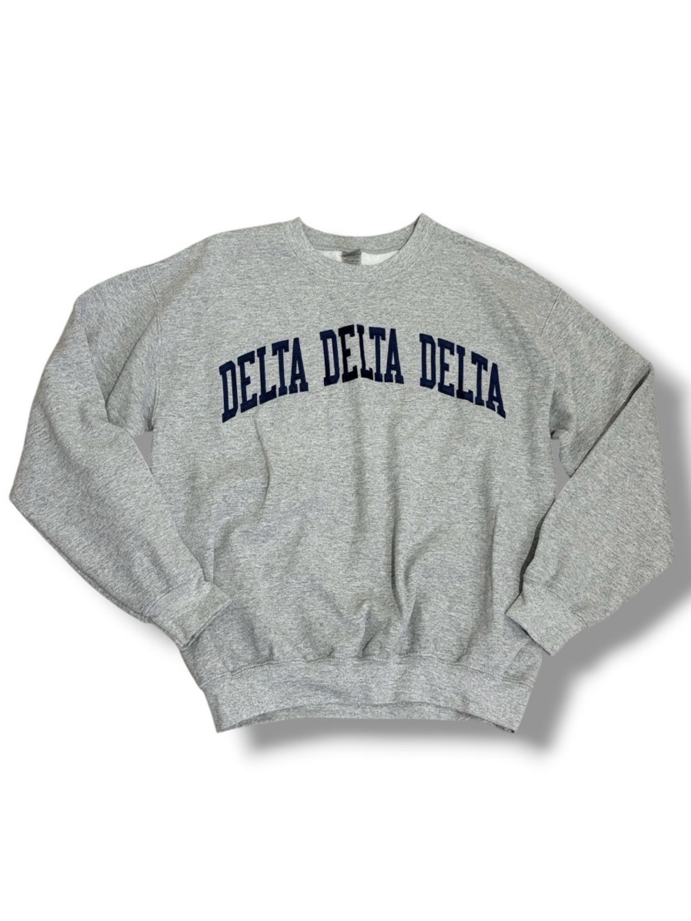 Gildan Tri Delta Crewneck Sweatshirt Sz M Sorority Delta Delta Delta, Preppy